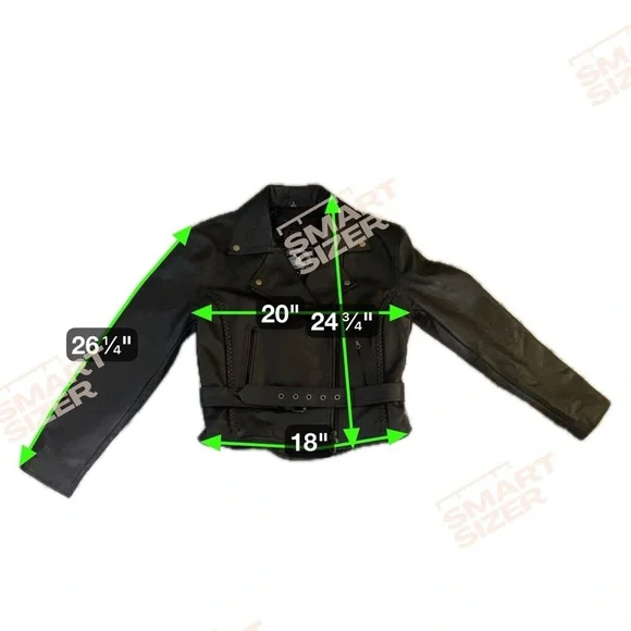 Himalaya Motor BikeWear Women’s Black Leather Motorcycle Jacket, Sz 6 - Picture 13 of 16